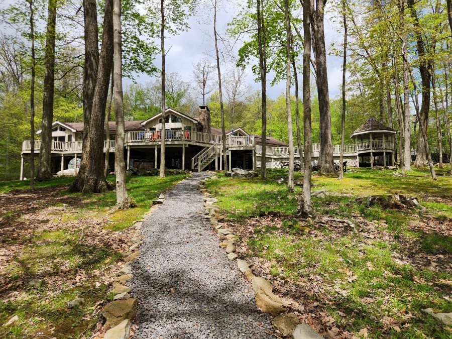 Front of home from Deep Creek Lake